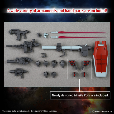 (1/144) HG GM (Shoulder Cannon / Missile Pod)