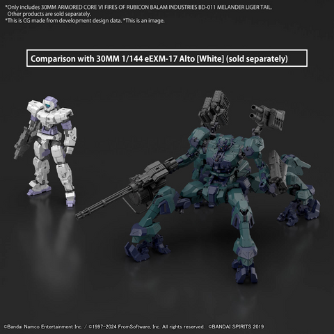30MM Armored Core VI Fires Of Rubicon Balam Industries BD-011 Melander Liger Tail