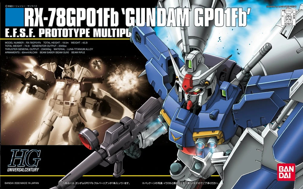 1/144) HGUC RX-78 GP01-Fb Gundam 1/144) HGUC RX-78 GP01-Fb Gundam