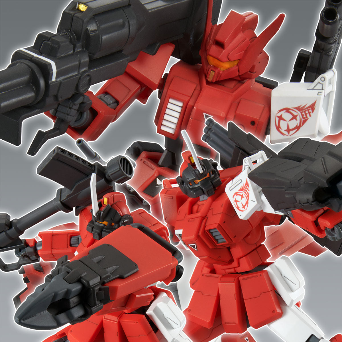 premium bandai 1 144 hg red giant 03rd ms team set