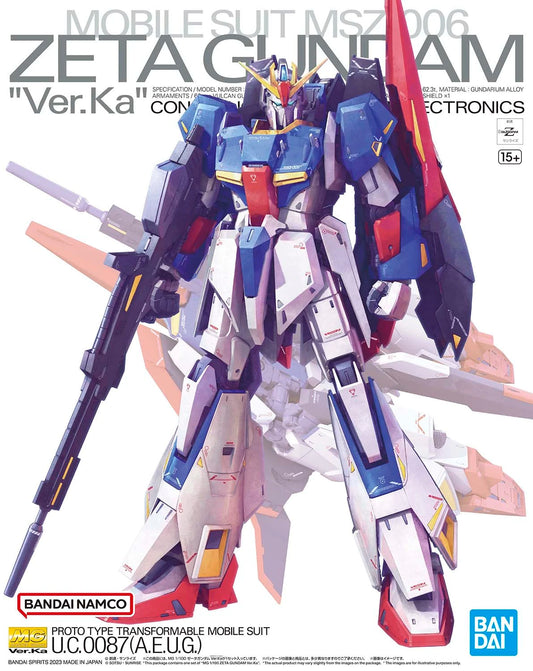 pre order 1 100 mg zeta gundam ver ka
