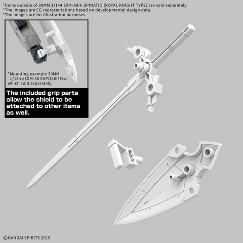 (1/144) 30MM EXM-A9rk Spinatio (Royal Knight Type)