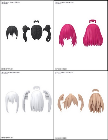 30MS Option Hairstyle Parts Vol.10 All 4 Types