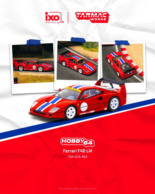 HOBBY64 1/64 Ferrari F40 LM Red T64-075-RE2