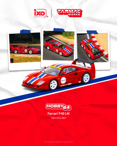 HOBBY64 1/64 Ferrari F40 LM Red T64-075-RE2