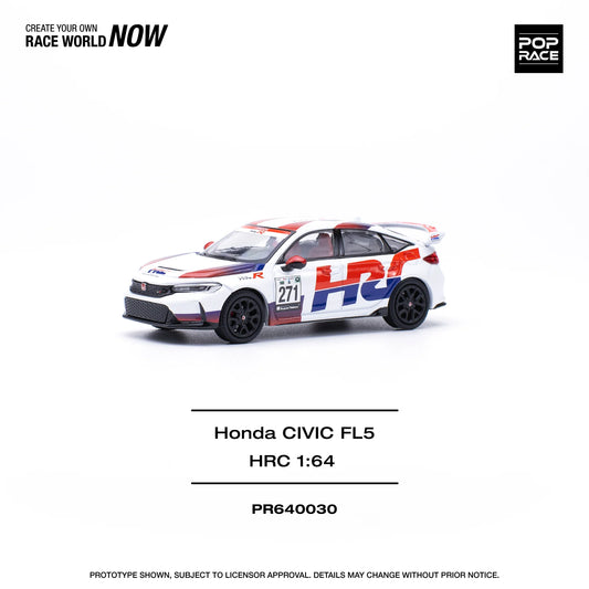 POPRACE 1/64 HONDA CIVIC TYPE-R (FL5) TCR - HRC