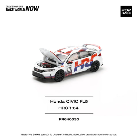 POPRACE 1/64 HONDA CIVIC TYPE-R (FL5) TCR - HRC
