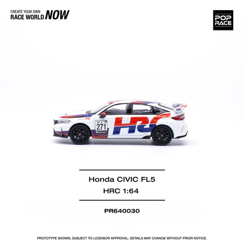POPRACE 1/64 HONDA CIVIC TYPE-R (FL5) TCR - HRC