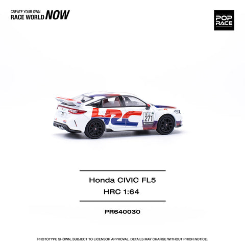 POPRACE 1/64 HONDA CIVIC TYPE-R (FL5) TCR - HRC