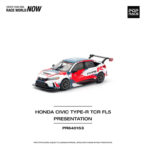 POPRACE 1/64 HONDA CIVIC TYPE-R (FL5) TCR PRESENTATION