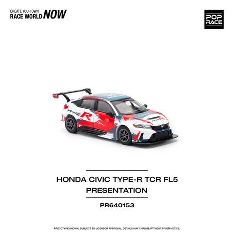 POPRACE 1/64 HONDA CIVIC TYPE-R (FL5) TCR PRESENTATION
