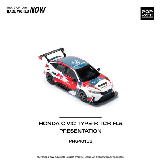 POPRACE 1/64 HONDA CIVIC TYPE-R (FL5) TCR PRESENTATION