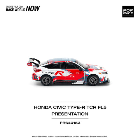 POPRACE 1/64 HONDA CIVIC TYPE-R (FL5) TCR PRESENTATION