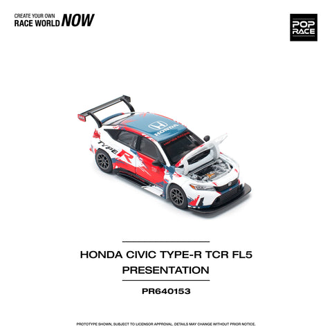 POPRACE 1/64 HONDA CIVIC TYPE-R (FL5) TCR PRESENTATION
