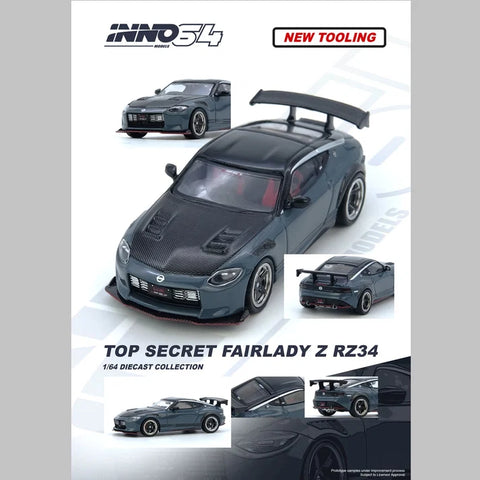 INNO64 1/64 TOP SECRET FAIRLADY Z (RX34) Stealth Gray IN64-Z34TS-SG