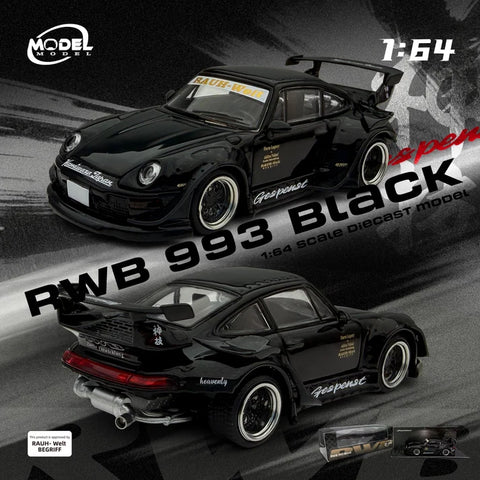 MODELMODEL 1/64 RWB 993 Black MM64-RWB993-004