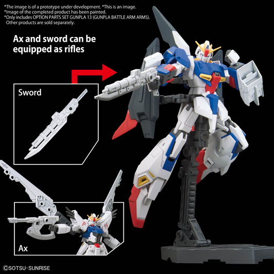 [PRE-ORDER] - [ETA Dec 24-Jan 25] - (1/144) HG Option Parts Set Gundam 13 (Gunpla Battle Arm Arms)