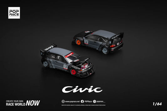 POPRACE 1/64 PANDEM CIVIC EG6 "KANJOZOKU"