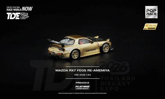 POPRACE 1/64 MAZDA RX7 FD3S RE-AMEMIYA TDE 2026 PR640512