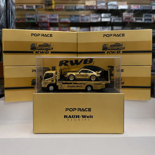 POPRACE 1/64 RWB 930 and FUSO Truck GOLD Set HEC 2026