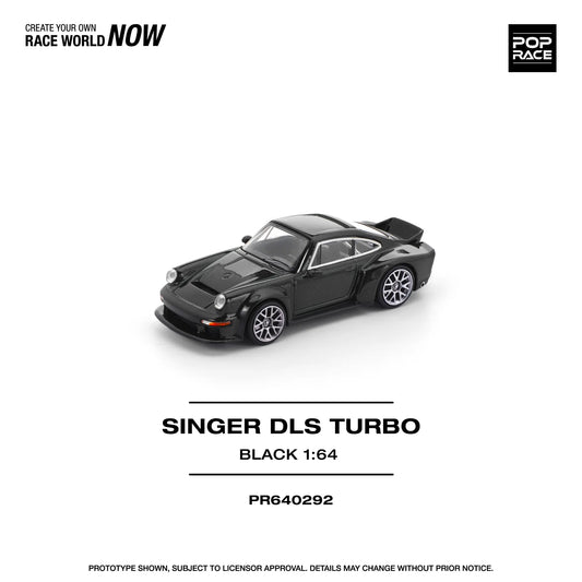POPRACE 1/64 SINGER DLS TURBO (ROAD) BLACK PR640292