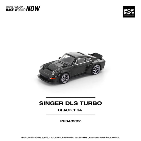 POPRACE 1/64 SINGER DLS TURBO (ROAD) BLACK PR640292