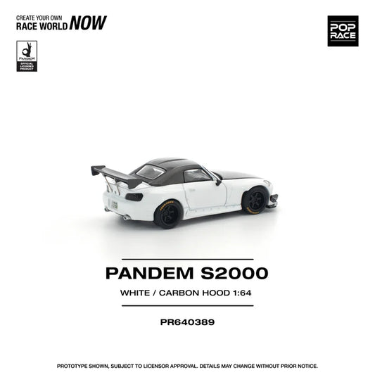 POPRACE 1/64 PANDEM S2000 SOFTTOP WHITE TOOLING VARIANT PR640389