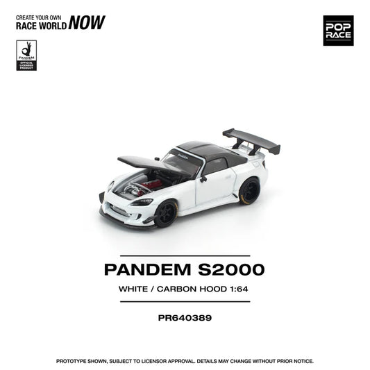 POPRACE 1/64 PANDEM S2000 SOFTTOP WHITE TOOLING VARIANT PR640389