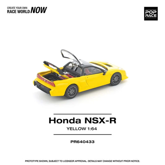 POPRACE 1/64 HONDA NSX-R YELLOW PR640433