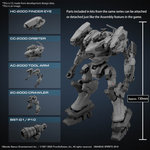 [PRE-ORDER] - [ETA Jan-Feb 25] - 30MM Armored Core VI Fires Of Rubicon RaD CC-2000 Orbiter