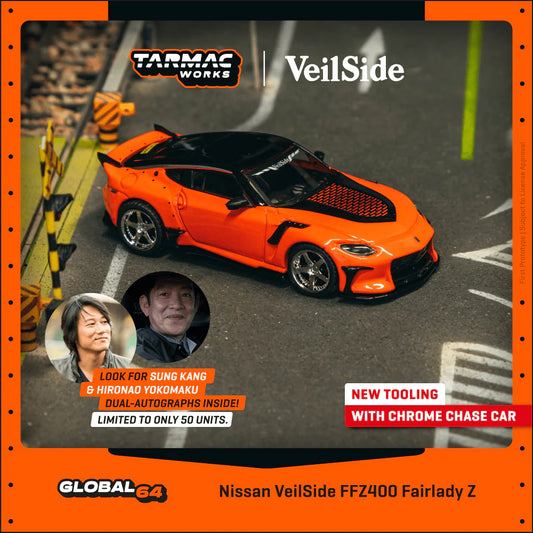 TARMAC WORKS GLOBAL64 1/64 Nissan VeilSide FFZ400 Fairlady Z Orange