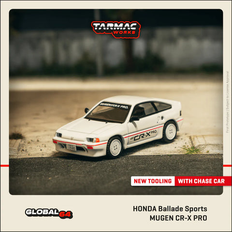 TARMAC WORKS GLOBAL64 1/64 HONDA Ballade Sports MUGEN CR-X PRO White
