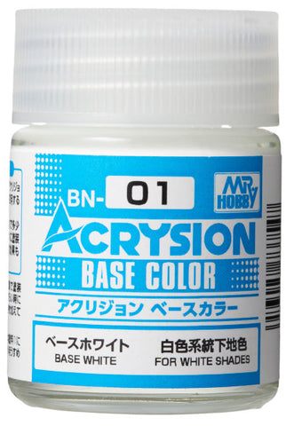 mr hobby acrysion base color base white bn01