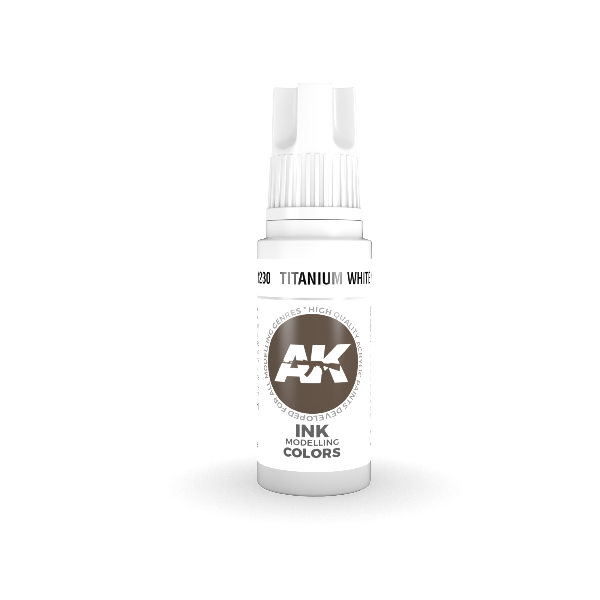 AK Interactive 3rd Generation - Acrylic Titanium White Ink – TMS Hobby Room