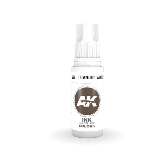 ak interactive 3rd generation acrylic titanium white ink