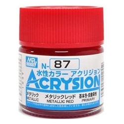 mr hobby acrysion n87 metallic red metallic primary