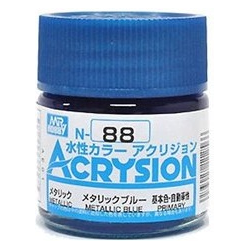 mr hobby acrysion n88 metallic blue metallic primary