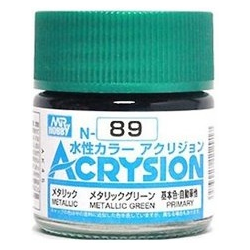mr hobby acrysion n89 metallic green metallic primary