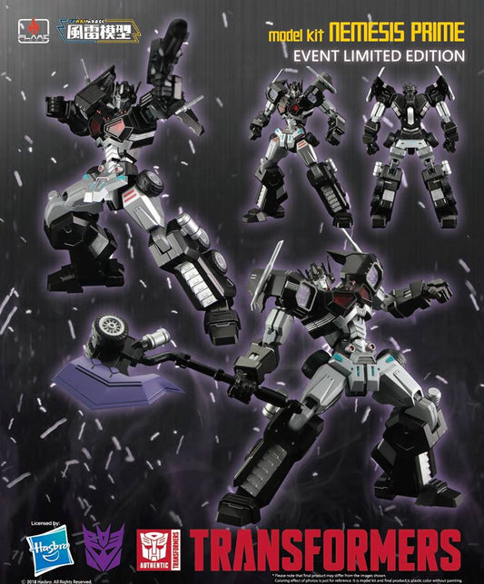 flame toys transformers nemesis prime attack mode furai model kit