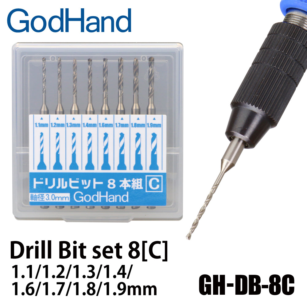 GodHand GH-DB-8C Drill Bit for set of 8 (C) – TMS Hobby Room