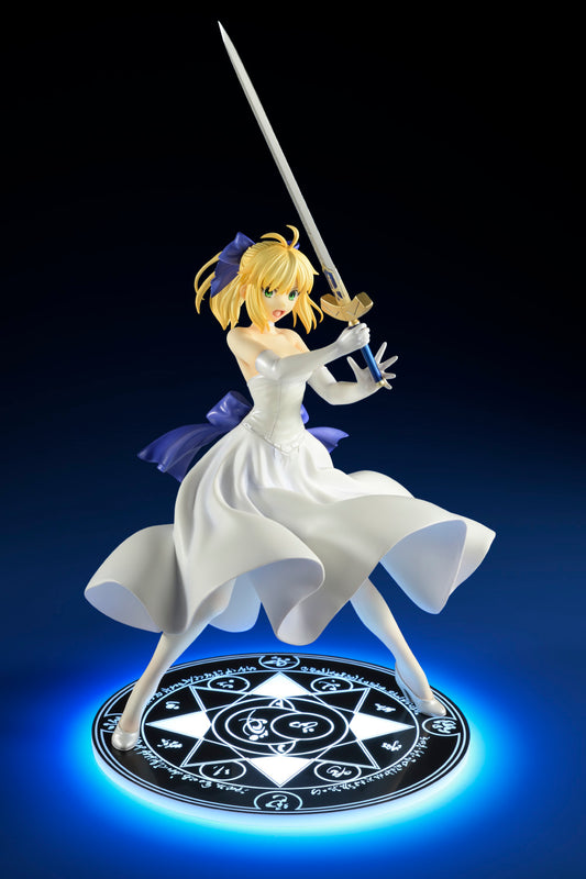 bellfine fate stay night unlimited blade works 1 8 saber white dress re new ver figure