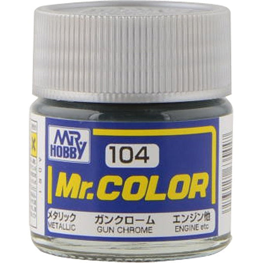 mr color 104 gun chrome metallic gloss primary 10ml