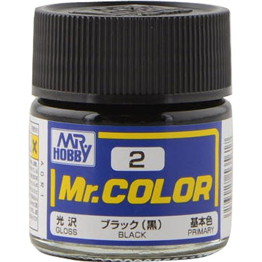 mr color 2 black gloss primary 10ml