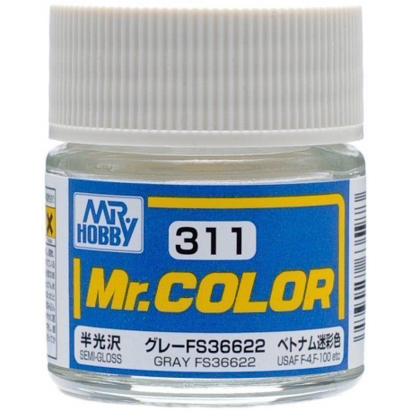 mr color 311 gray fs36622 semi gloss aircraft 10ml
