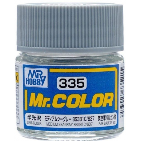 mr color 335 medium seagray bs381c 637 semi gloss aircraft 10ml
