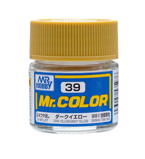 mr color 39 dark yellow sandy yellow flat tank 10ml