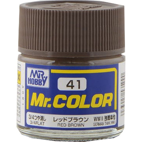 mr color 41 red brown flat tank 10ml