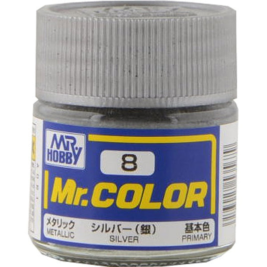 mr color 8 silver metallic primary 10ml
