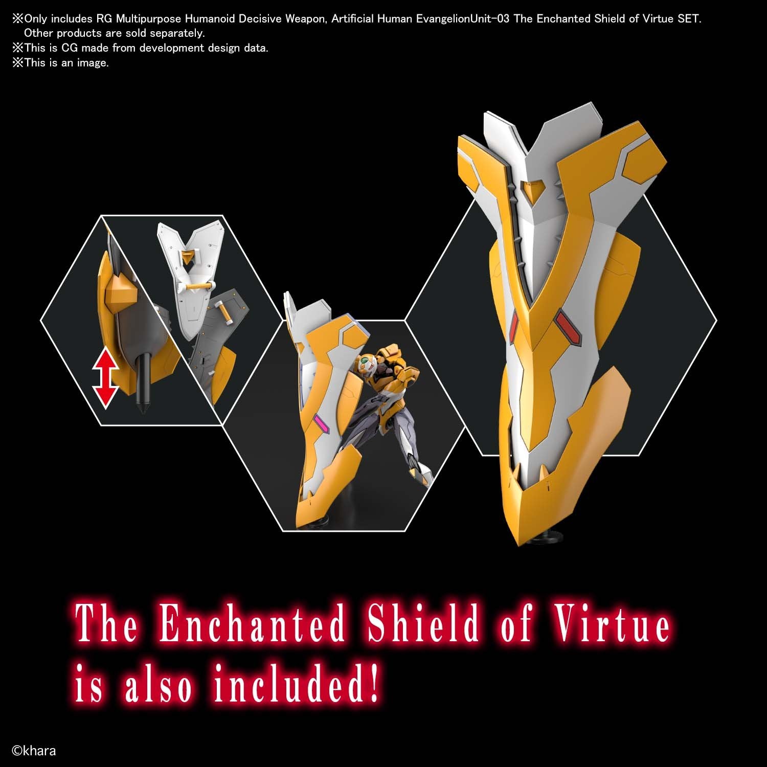 rg artificial human evangelion unit 03 the enchanted shield of virtue set