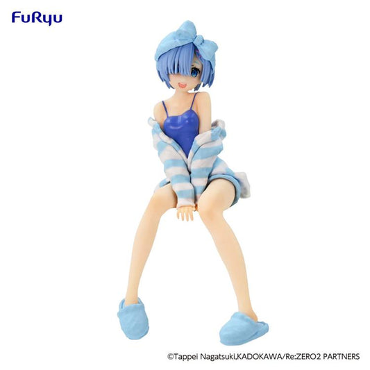furyu re zero starting life in another world rem room wear another color ver reissue noodle stopper figure